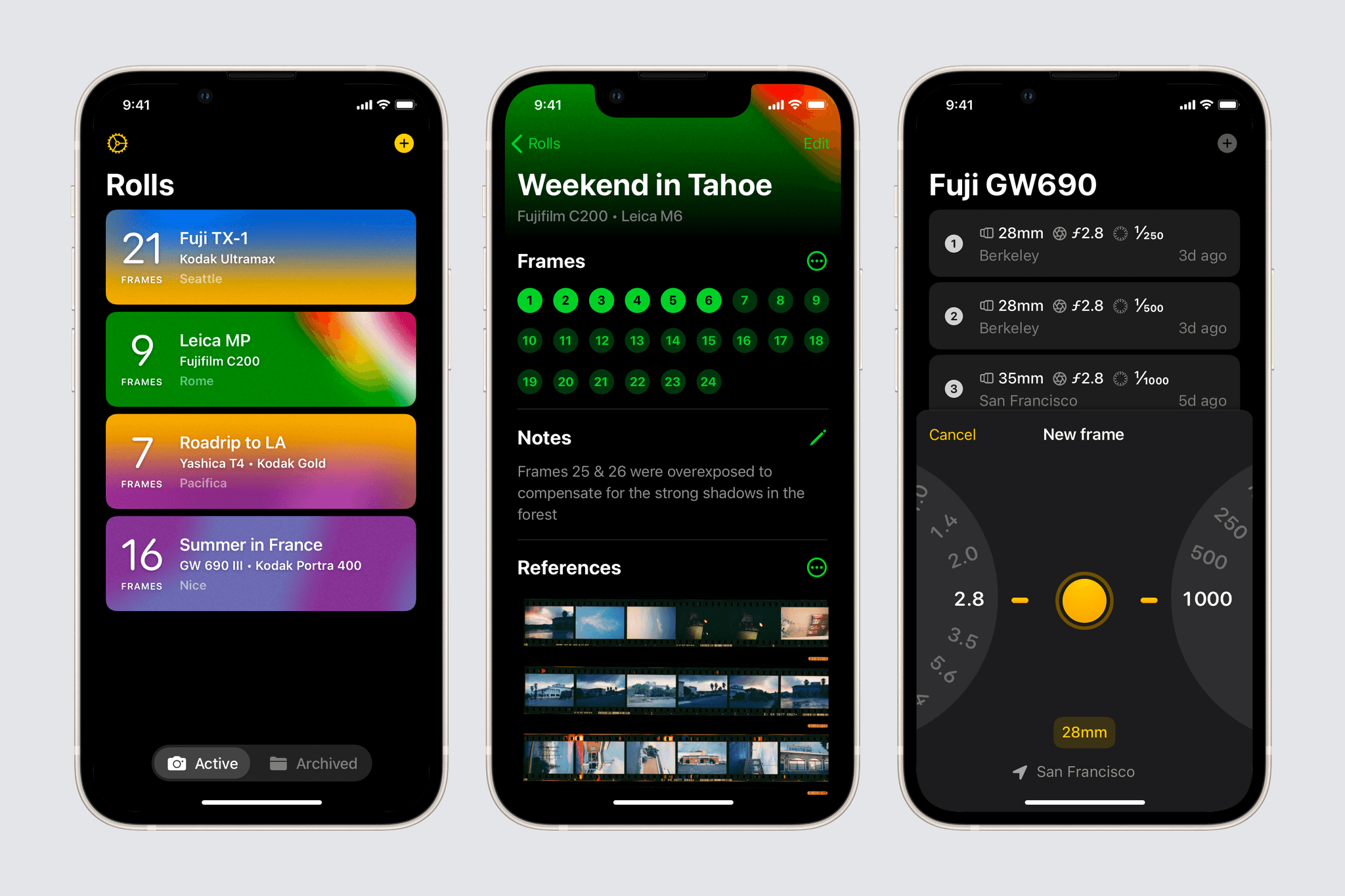 Émulsion Main Screens