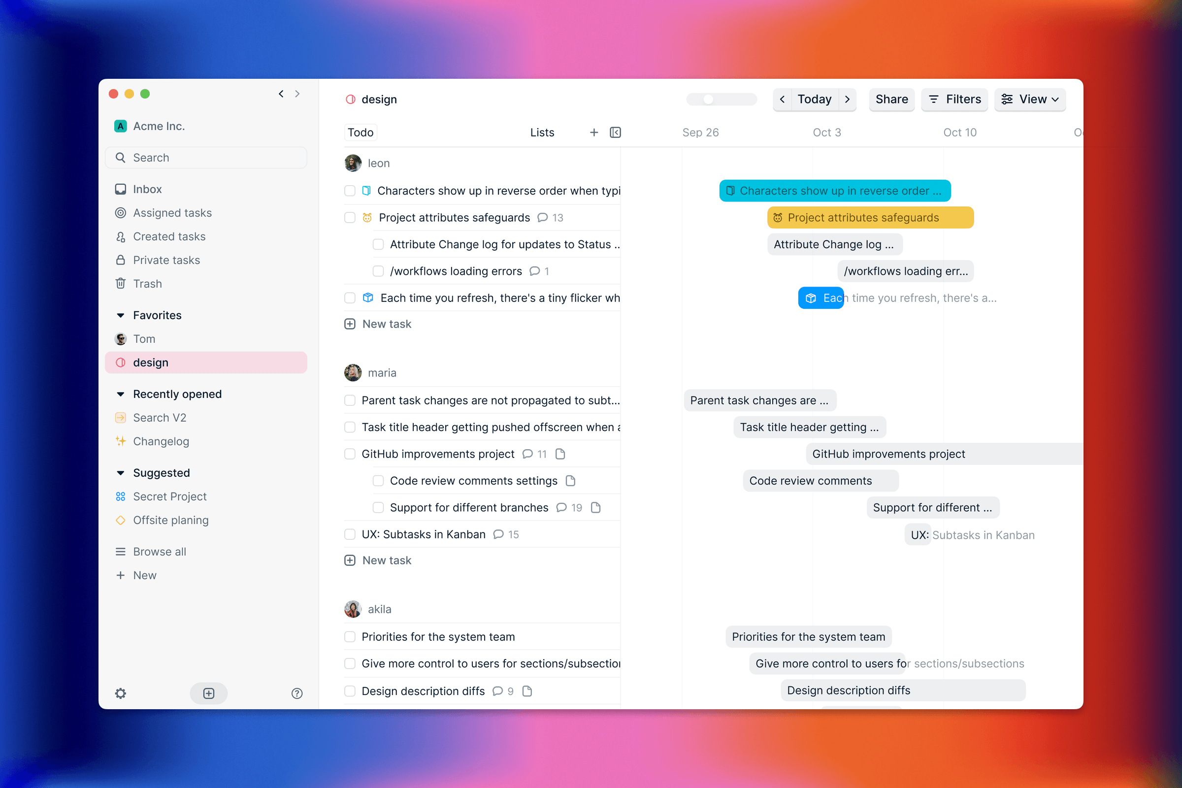 Height Gantt View